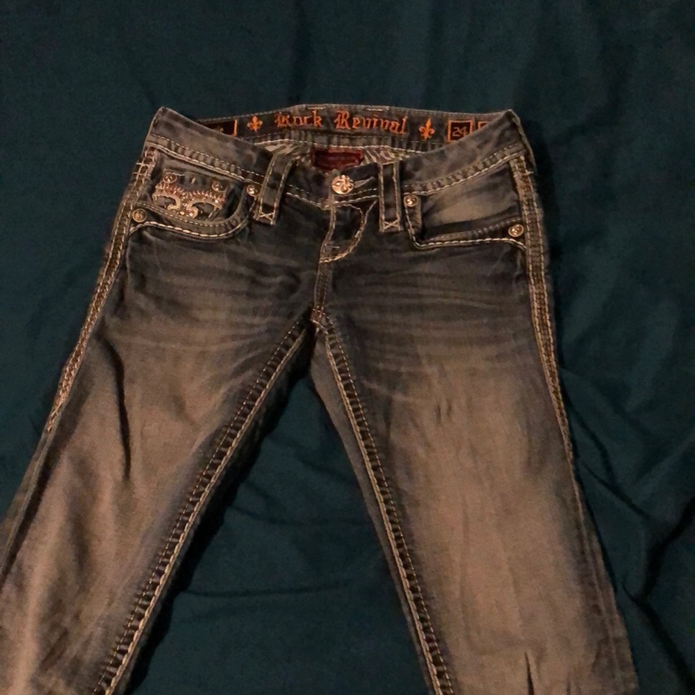Girls rock revival jeans size 24 Skinnys